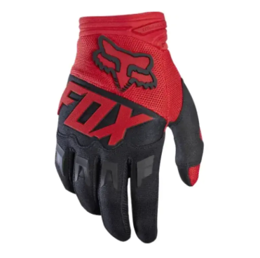 GUANTES FOX ROJO NEGRO