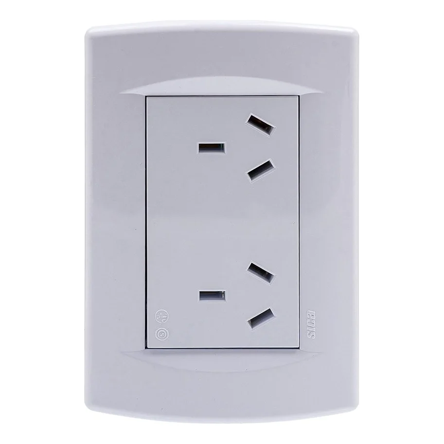 Llave De Luz Sica - 1 Toma Doble c/s