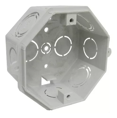 Caja Octogonal Chica para Embutir PVC