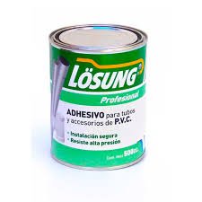 Adhesivo profesional para PVC de la marca Lösung 500cc