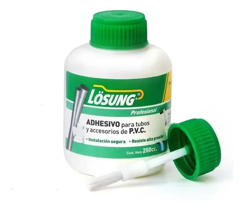 Adhesivo disolvente para tuberías PVC 1000cc CM2 losung