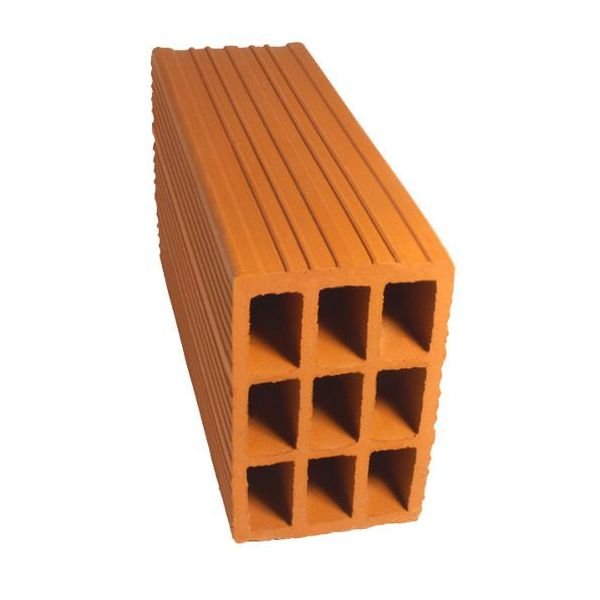 LADRILLO HUECO DE 9 TUBOS 12X18X33 MP