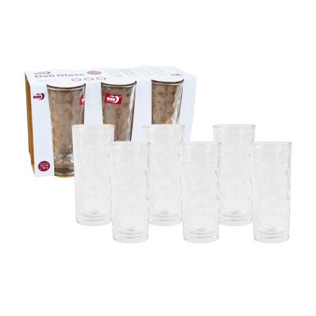 JUEGO VASOS CRISTAL 6PCS DELI GLASS