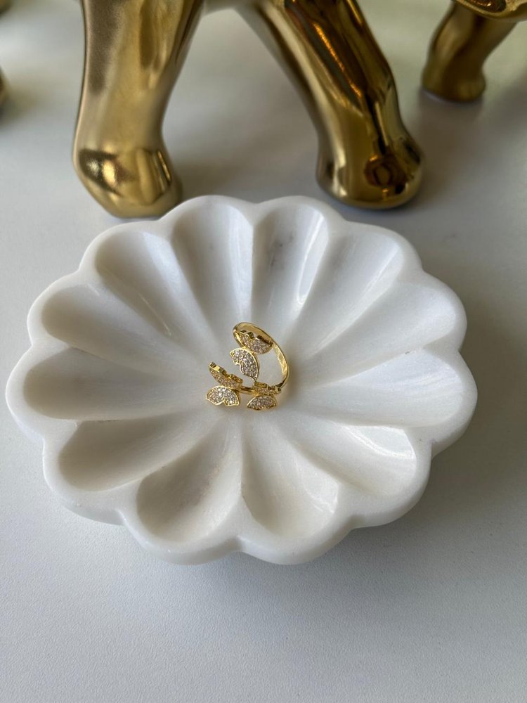 anillo ajustable mariposas