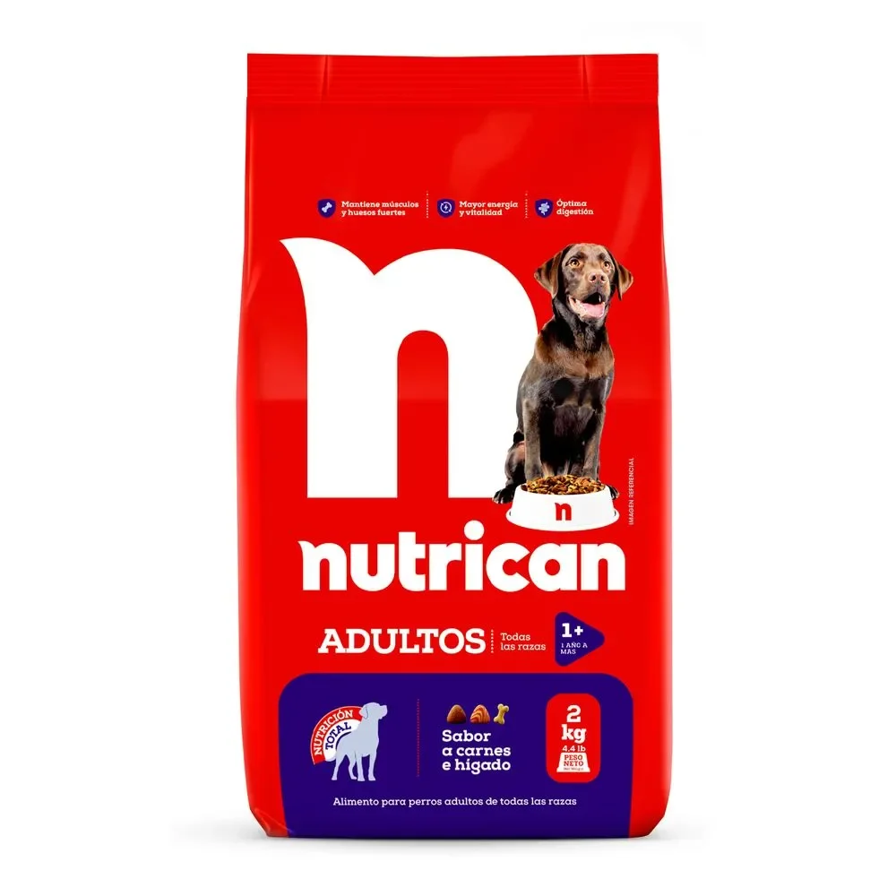 nutrican  adulto sabor carne e higado 1 kilo