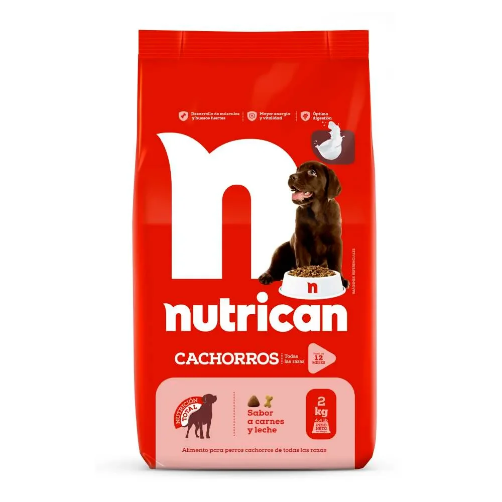 nutrican cachorros sabior carne y leche 1 kilo