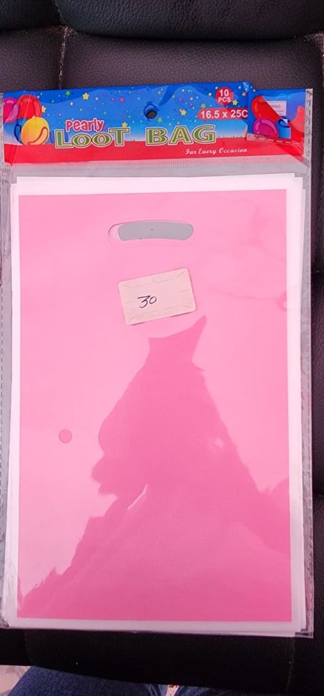 Bolsitas de regalo Happy Birthday 16.5x25cm BOLSA DE ROSADA