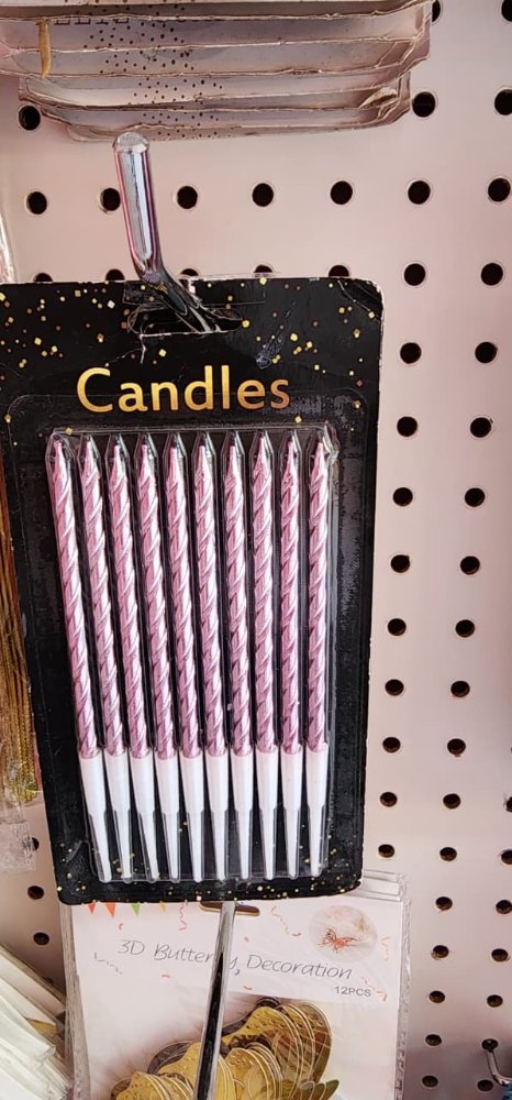 VELAS PAQUETE NEGRO