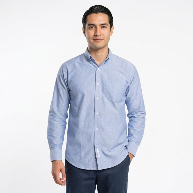 CAMISA OXFORD MANGA LARGA