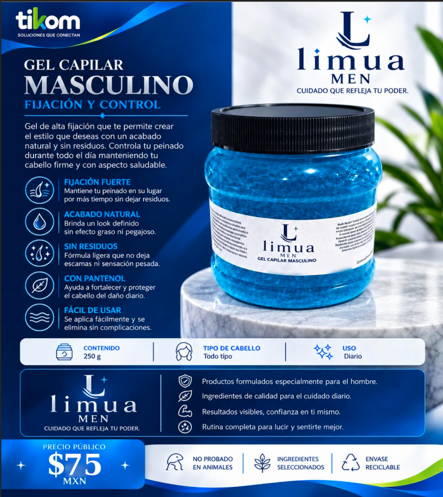 GEL CAPILAR MASCULINO