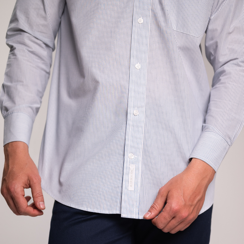 CAMISA MICRO RAYA CABALLERO MANGA LARGA