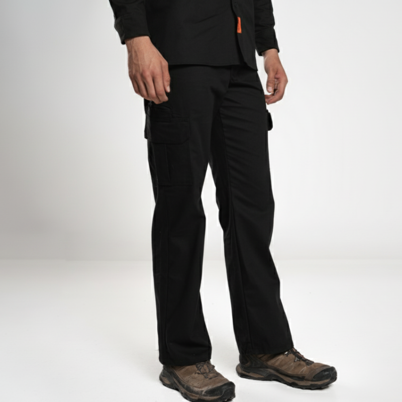 PANTALON GABARDINA INDUSTRIAL CON BOLSA CARGO