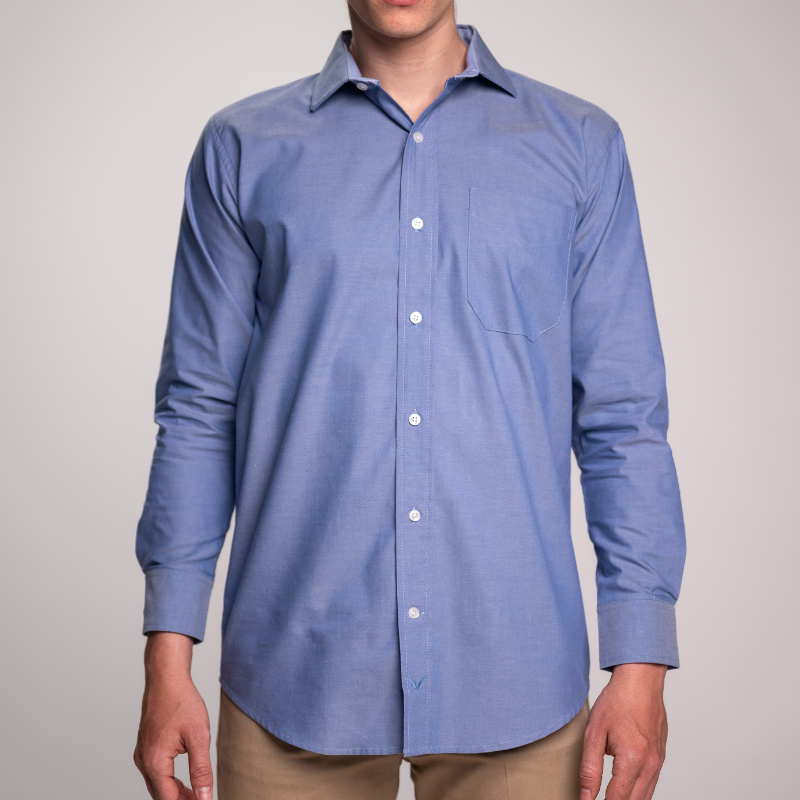 CAMISA MICRO OXFORD CABALLERO MANGA LARGA