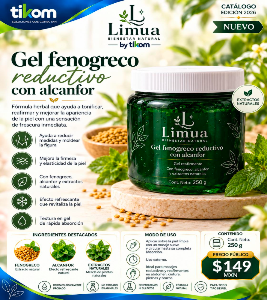GEL FENOGRECO REDUCTIVO CON ALCANFOR