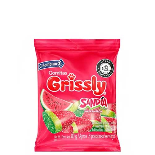 Gomitas Grissly Sandia 80grs