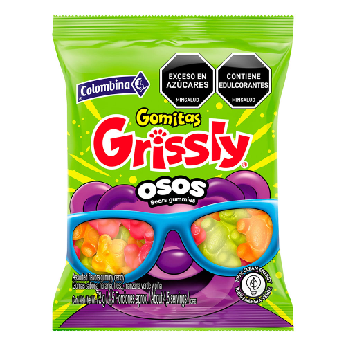 Gomitas Grissly Osos 80grs
