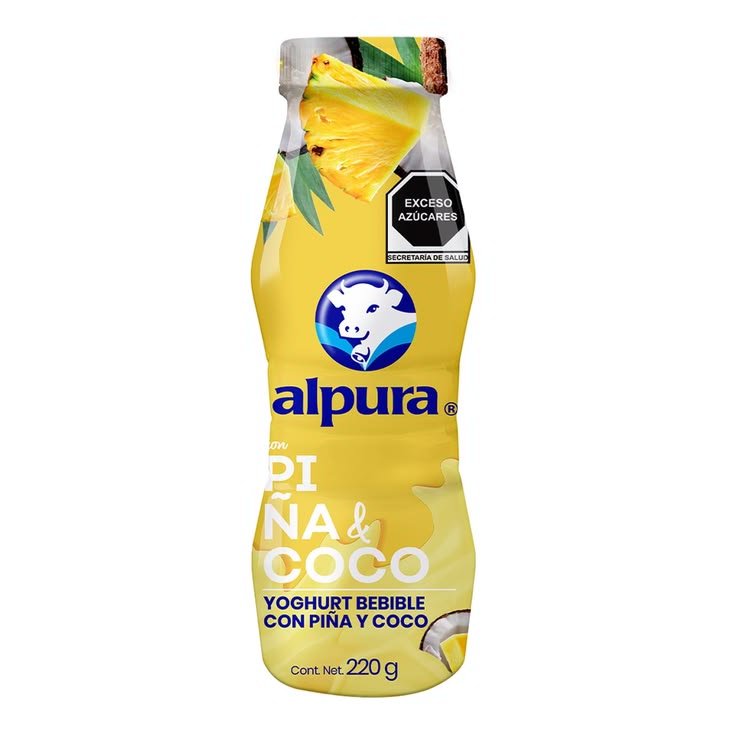Alpura bebible yogurt durazno 220ml
