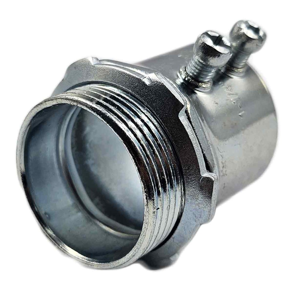 CONECTOR RECTO CONDUIT 3/4 ACERO GALVANIZADO