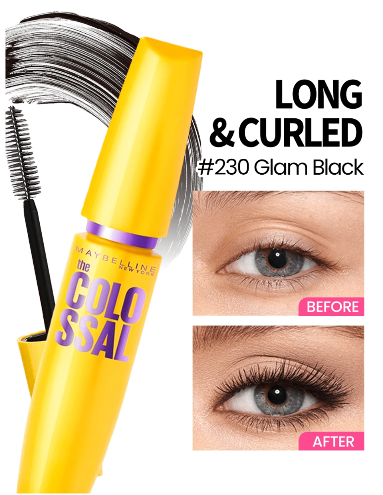 Maybelline La Máscara Lavable Colossal® 230 Negro Glamuroso