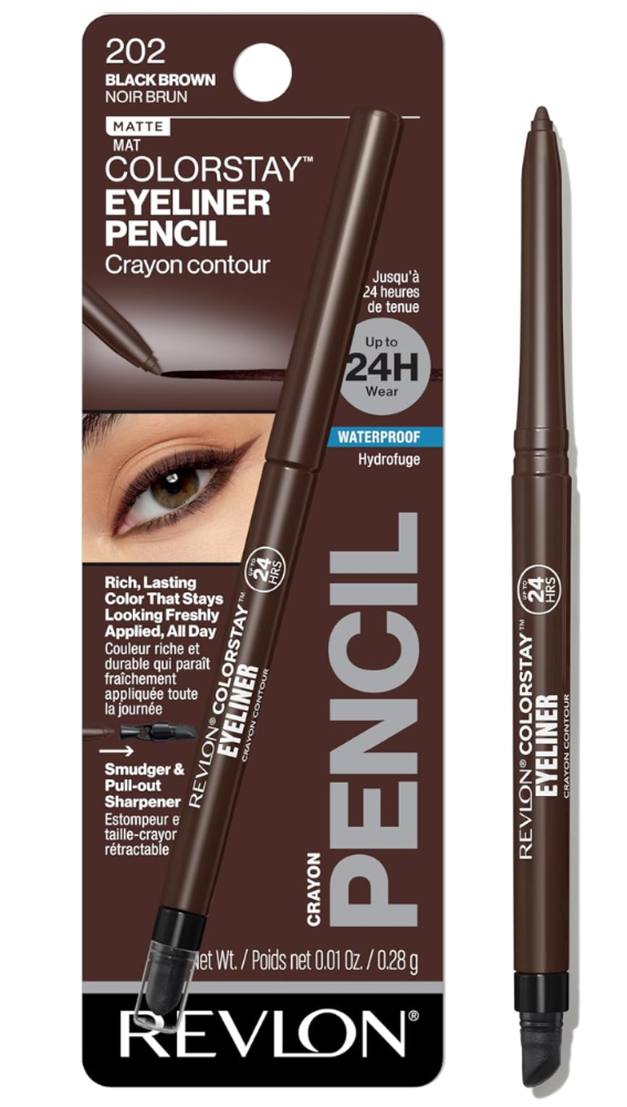 Revlon Lápiz delineador de ojos Colorstay negro marrón 0.01oz/0.28g