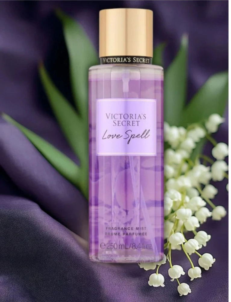 Victoria's Secret Bruma corporal "Love Spell" para mujeres, perfume en bruma, perfumes 8.4oz/250ml,