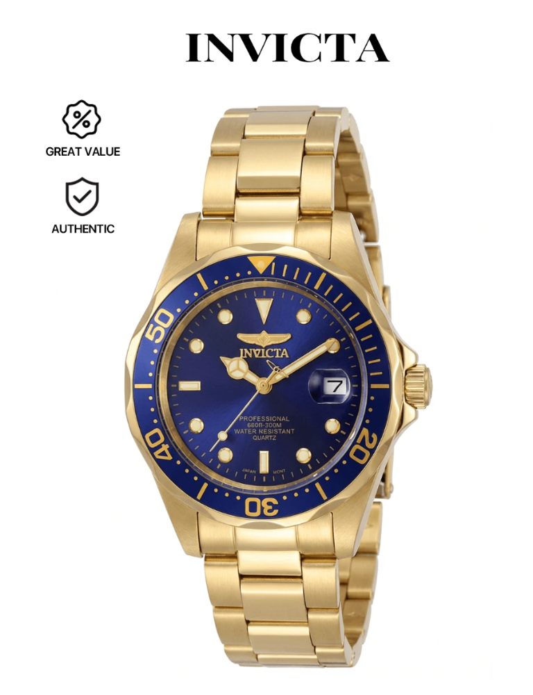 Reloj Invicta para hombre 8937 Pro Diver de cuarzo con 3 manecillas y esfera azul
