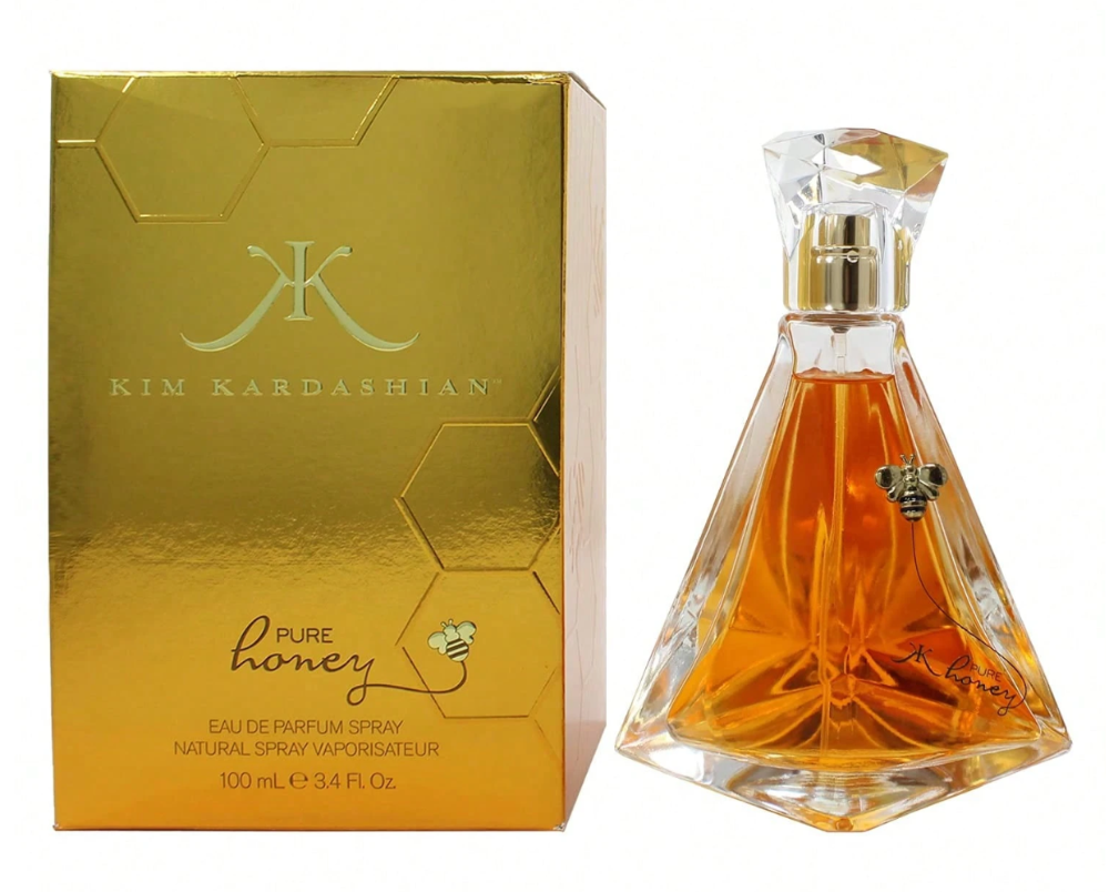 Kim Kardashian Eau de Parfum en Spray de Miel Pura para Mujeres, Perfume EDP de 3.4oz/100ml