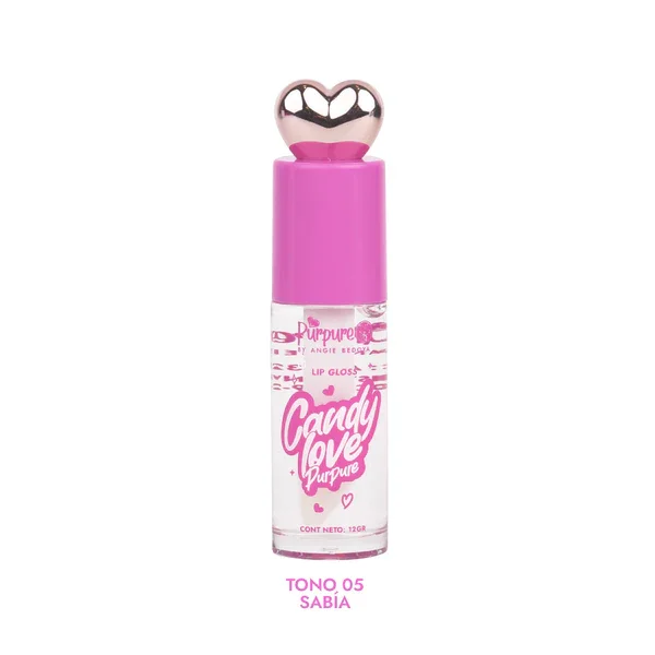 Lip Gloss Candy Love Transparente - Purpure
