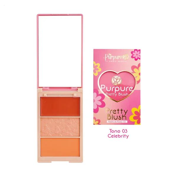 Rubor X3 Pretty Blush Purpure Tono 3