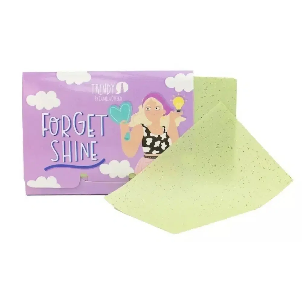 Papel Anti Grasa Forget Shine Morada Trendy