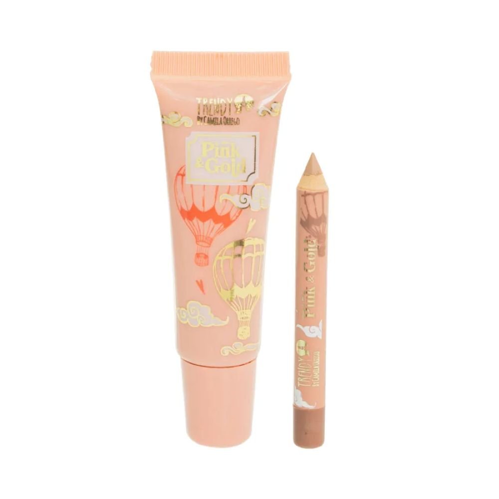 Lip Combo Pink And Gold - Trendy