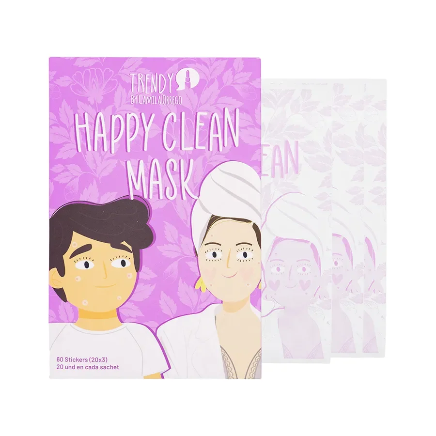 Sobre Mascarilla Stickers Para Acné Happy Clean - Trendy