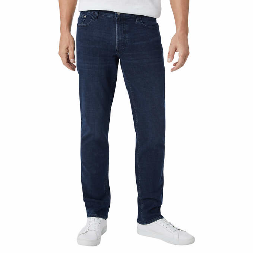 IZOD PANTALON 30X32 DE LONA AZUL OSCURO PARA HOMBRE STRAIGHT FIT COMFORT STRETCH DENIM