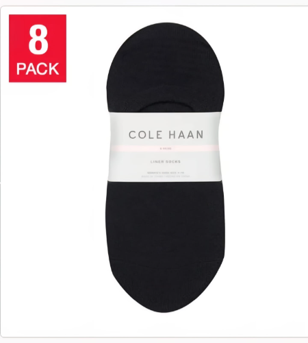 COLE HAAN paquete de 8 pares de piecitos T/4-10 para mujer negro