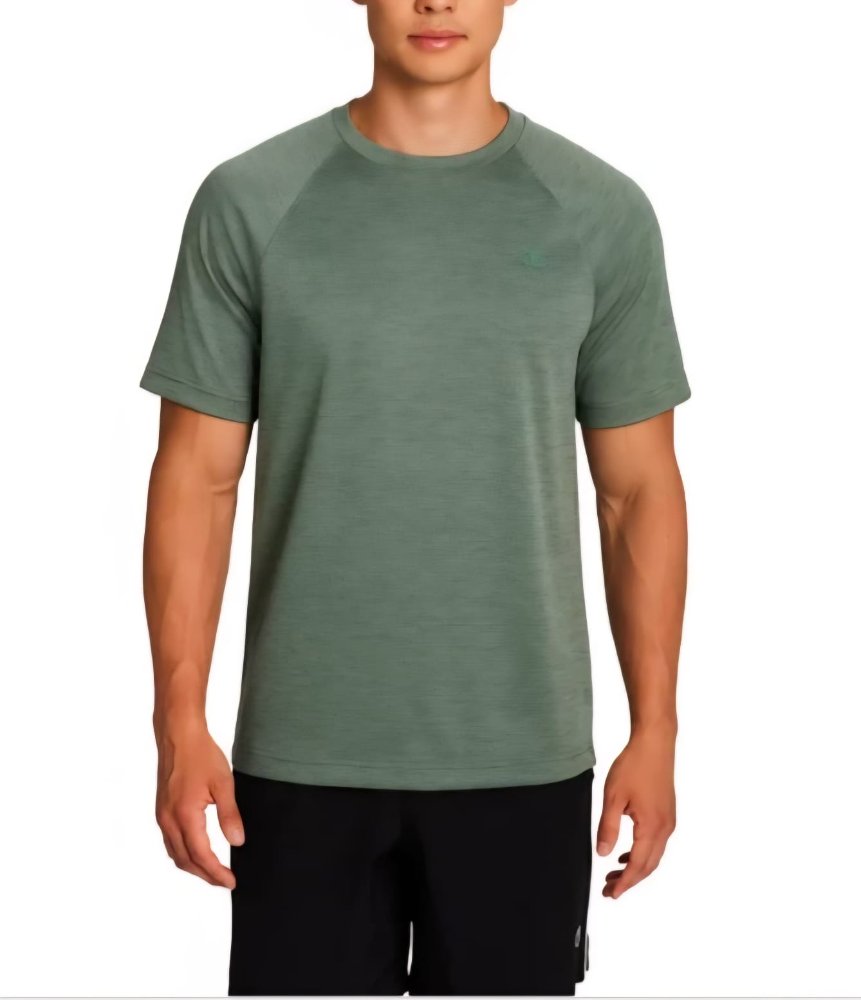 CHAMPION Playera T/S para hombre, verde olivo