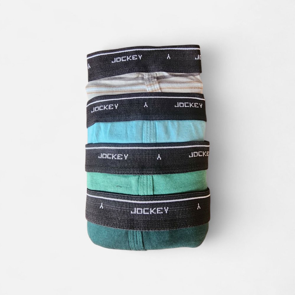 JOCKEY calzoncillo para hombre T/32, paquete 4, verde multi