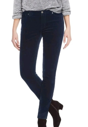 BUFFALO DAVID BITTON Pantalón T/10/30 negro para mujer Velvet Stretch Skinny Velours extensible jambe etroite
