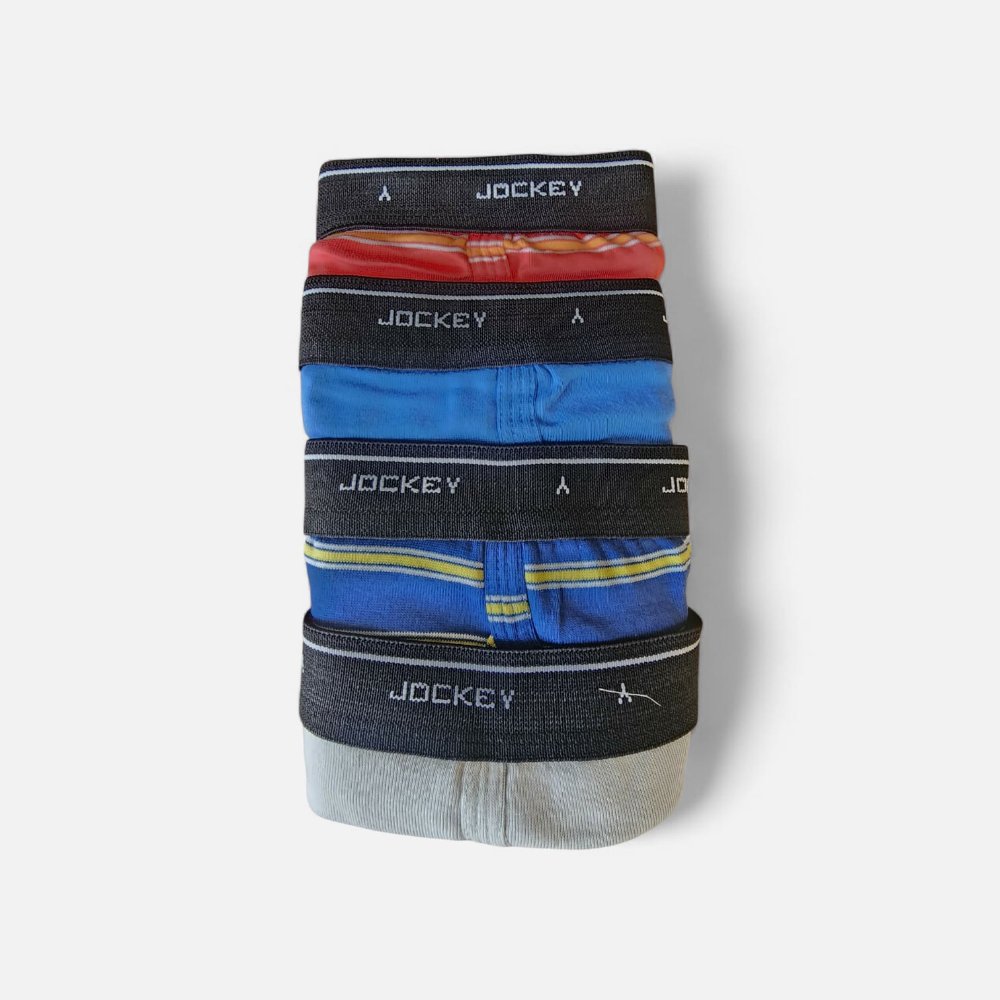 JOCKEY calzoncillo para hombre T/34, paquete 4, azul multi