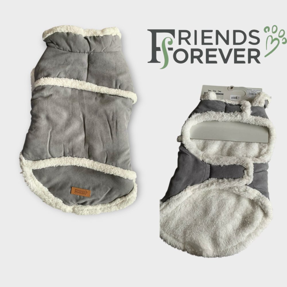 FRIENDS FOR EVER T/M ROPA PARA MASCOTA (PERRO) GRIS LISO