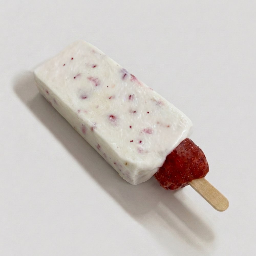 Paleta Leche Fresas Crema