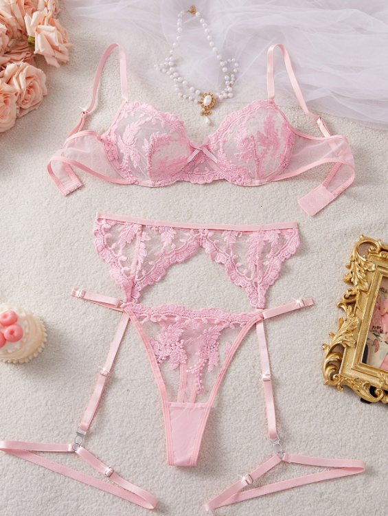 Conjunto de 4 piezas (Rosa) TALLA L