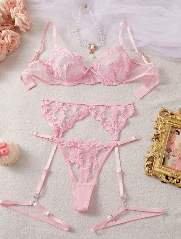 Conjunto de 4 piezas (Rosa) TALLA S 4417