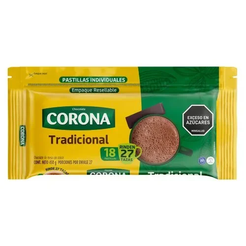 CHOCOLATE CORONA 18 PASTILLAS