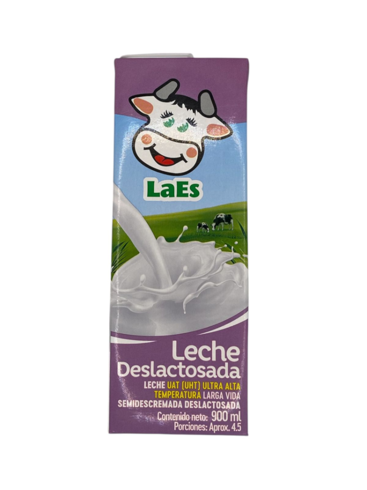 LAES LECHE DESLACTOSADA NATURAL BOLSA 900 ML