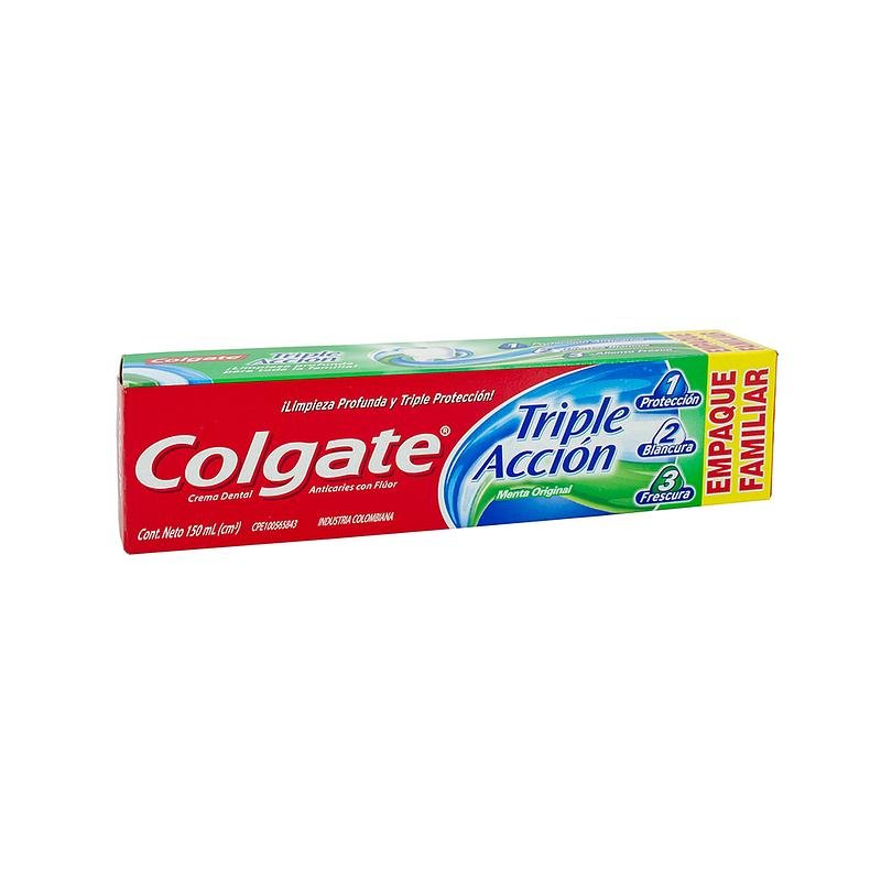 CREMA DENTAL COLGATE TRIPLE ACCIÓN TUBO X 22 ML
