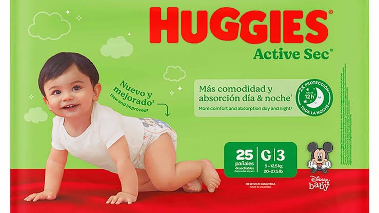 PAÑAL HUGGIES ACTIVE SEC G3 ULTRAPROTECCION UNIDAD
