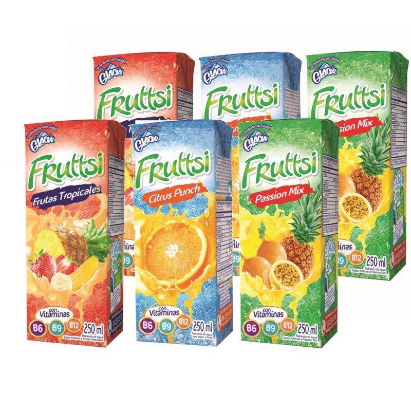 REFRESCO GLACIAL BEBIDA PASION MIX (250 ML) SURT