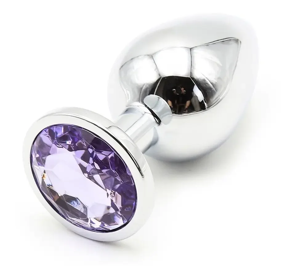 Plug Anal Metalico Con Joya Iniciador Estimulador Talla L