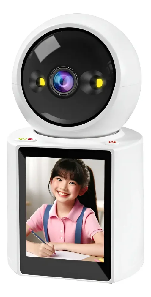 Cámara Ip Robótica Wifi 3mp Con Pantalla Para Videollamada