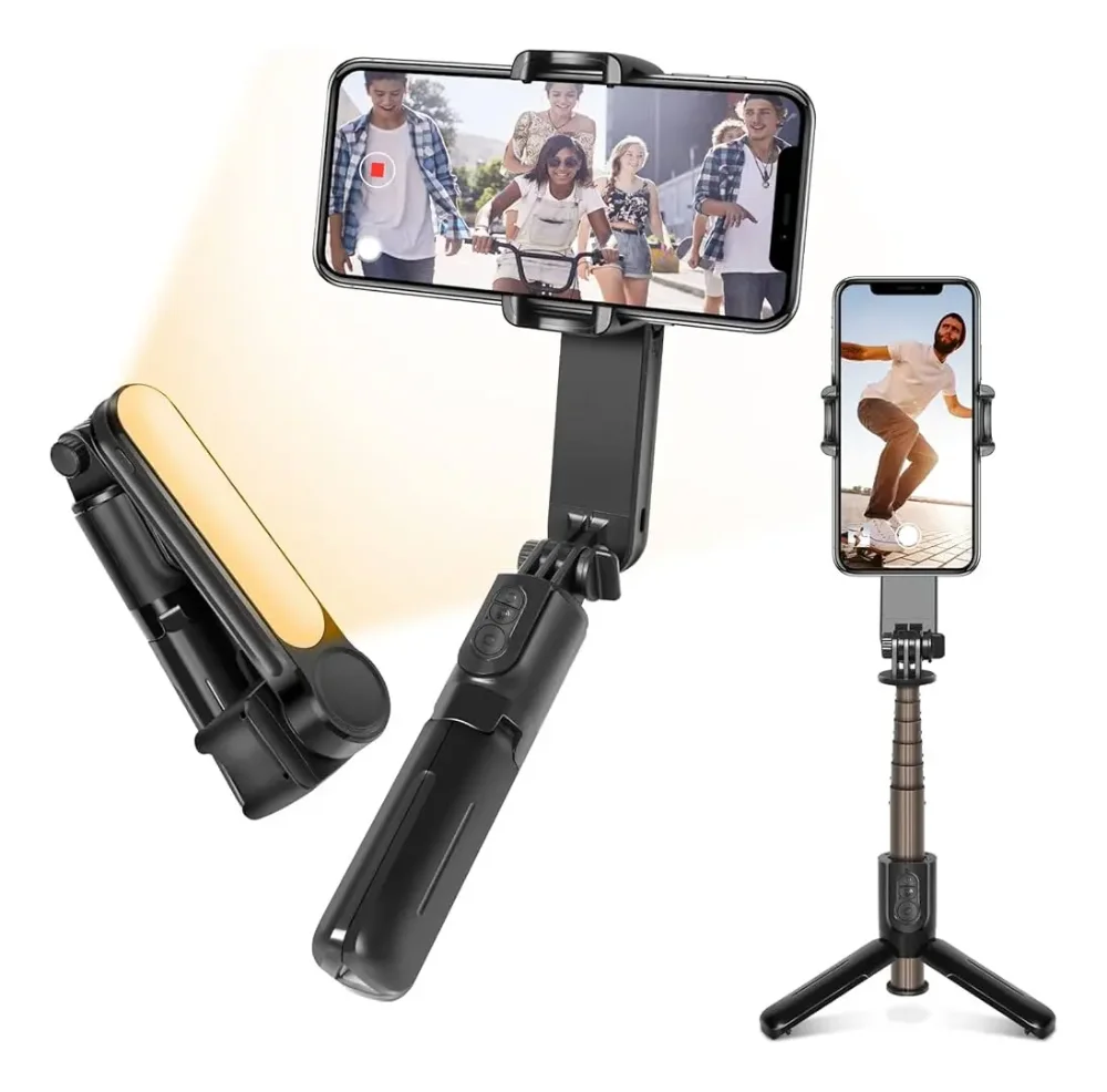 Gimbal L09 Trípode Estabilizador De Teléfono Bluetooth Negro